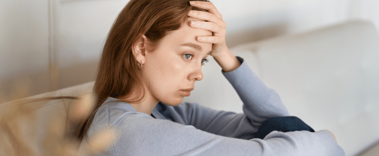 anxious person