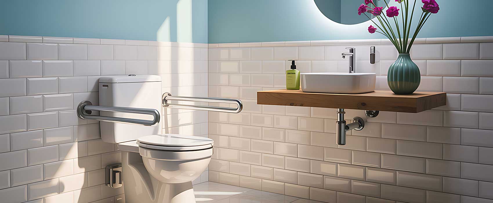 bathroom with safety features