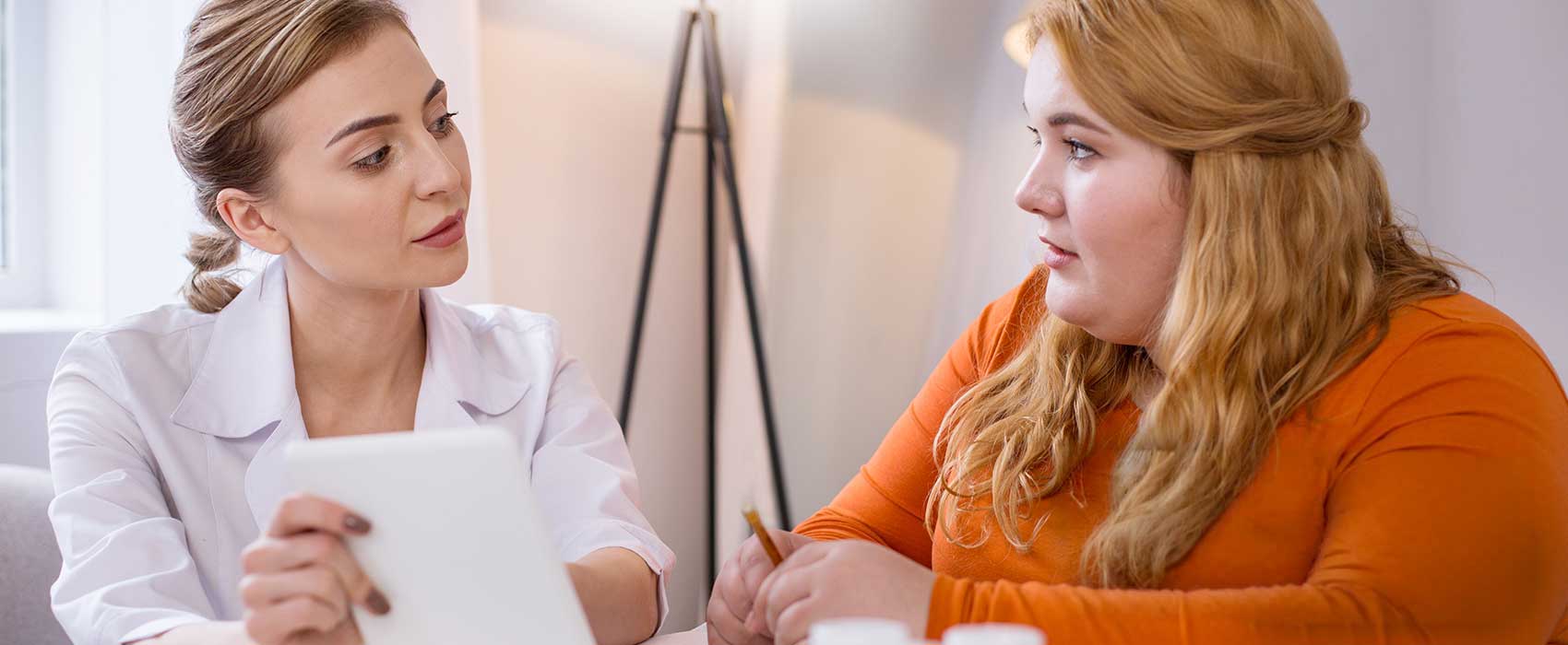 Healthcare Professional and Woman with Diabetes