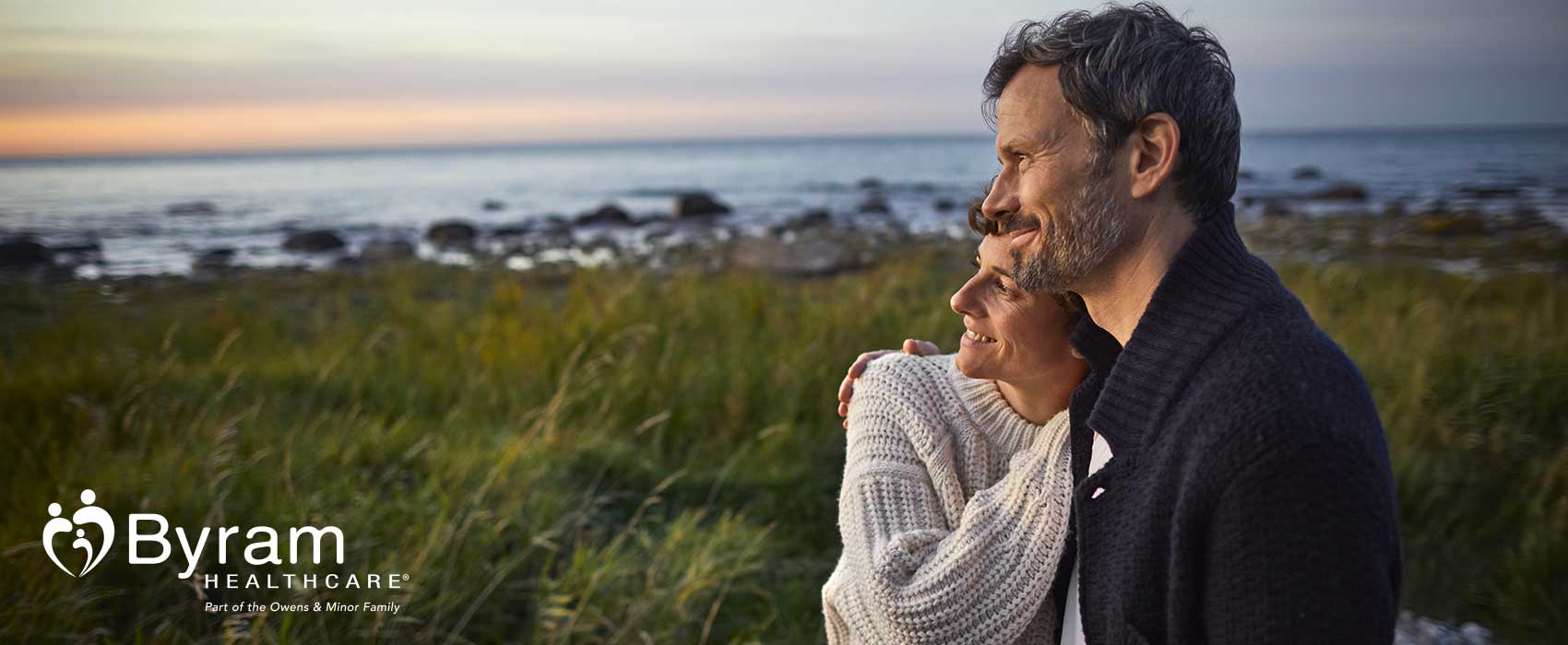 Couple watching a sunset