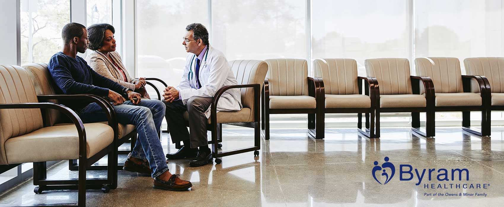 Doctor talking to his patient.
