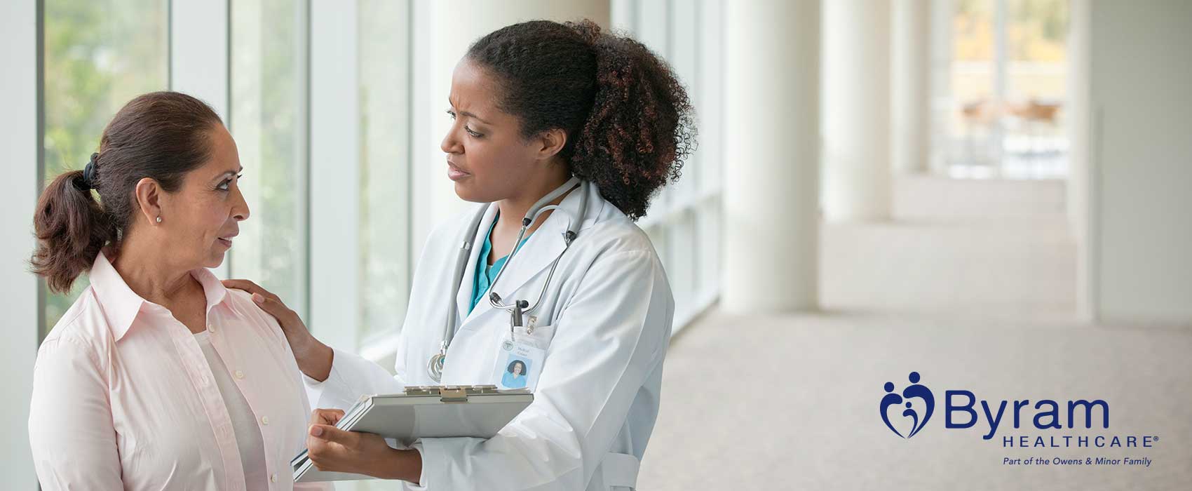 Woman talking to her doctor