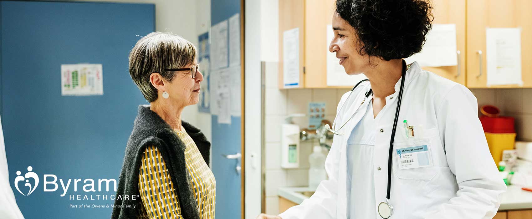 woman talking with doctor