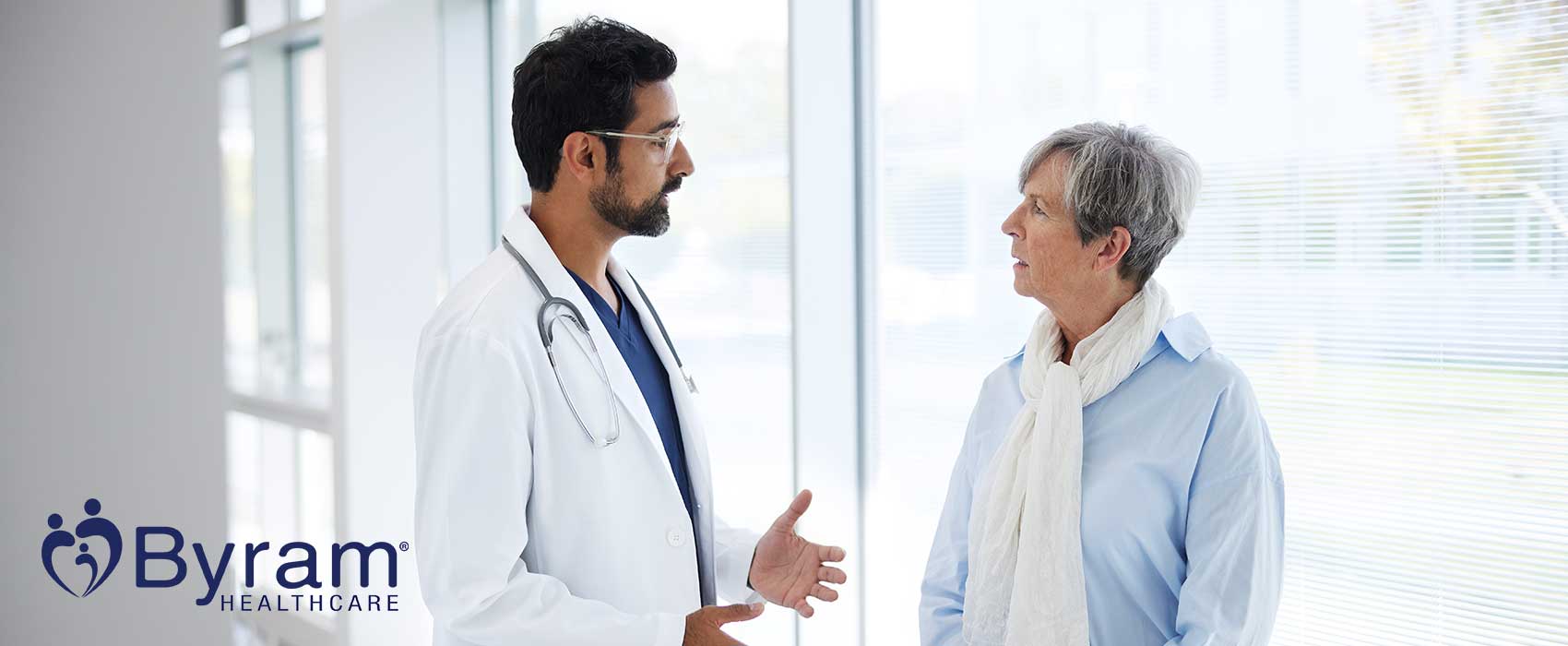 Doctor talking to his patient.