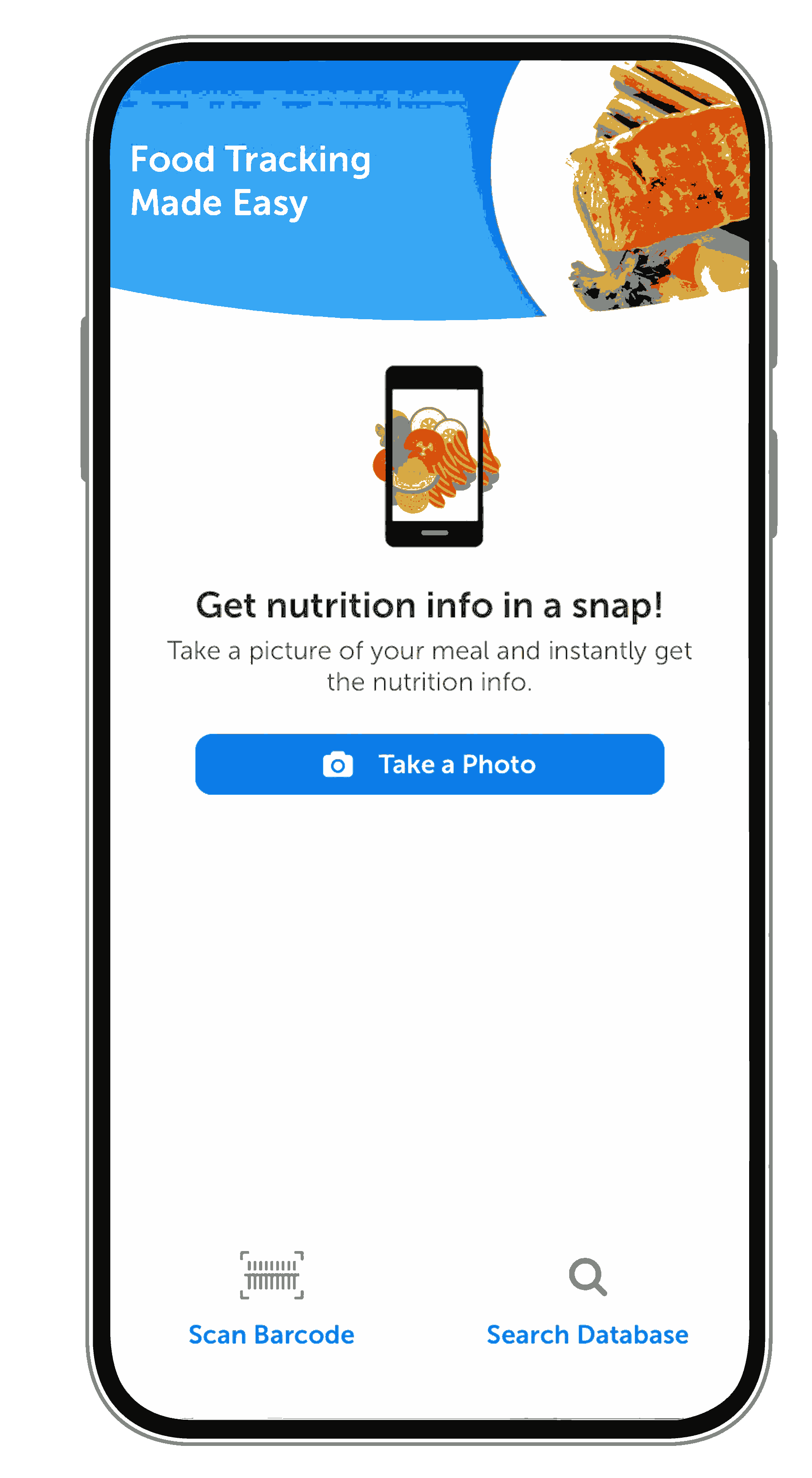 Byram Connect Diabetes App Nutrition Screen