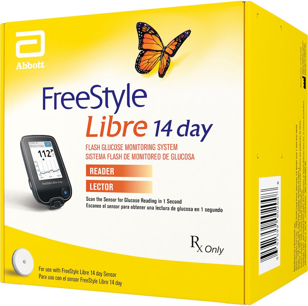 Freestyle Libre 14 Day Flash Glucose Monitoring System Reader Kit Byram Healthcare