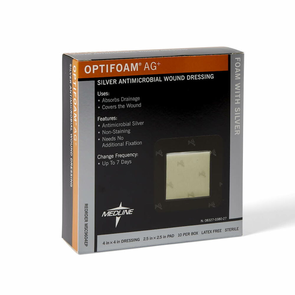 Optifoam AG+ Silver Antimicrobial Wound Dressings | Byram Healthcare Optifoam AG+ Silver Antimicrobial Wound Dressings | Byram Healthcare