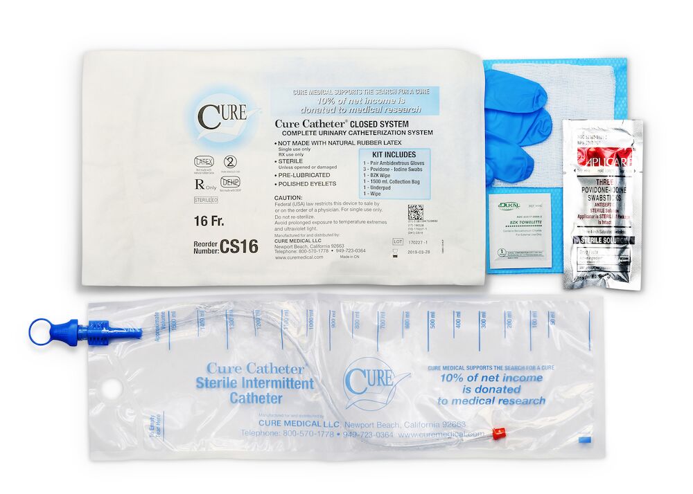 Cure Catheter® Closed System 16