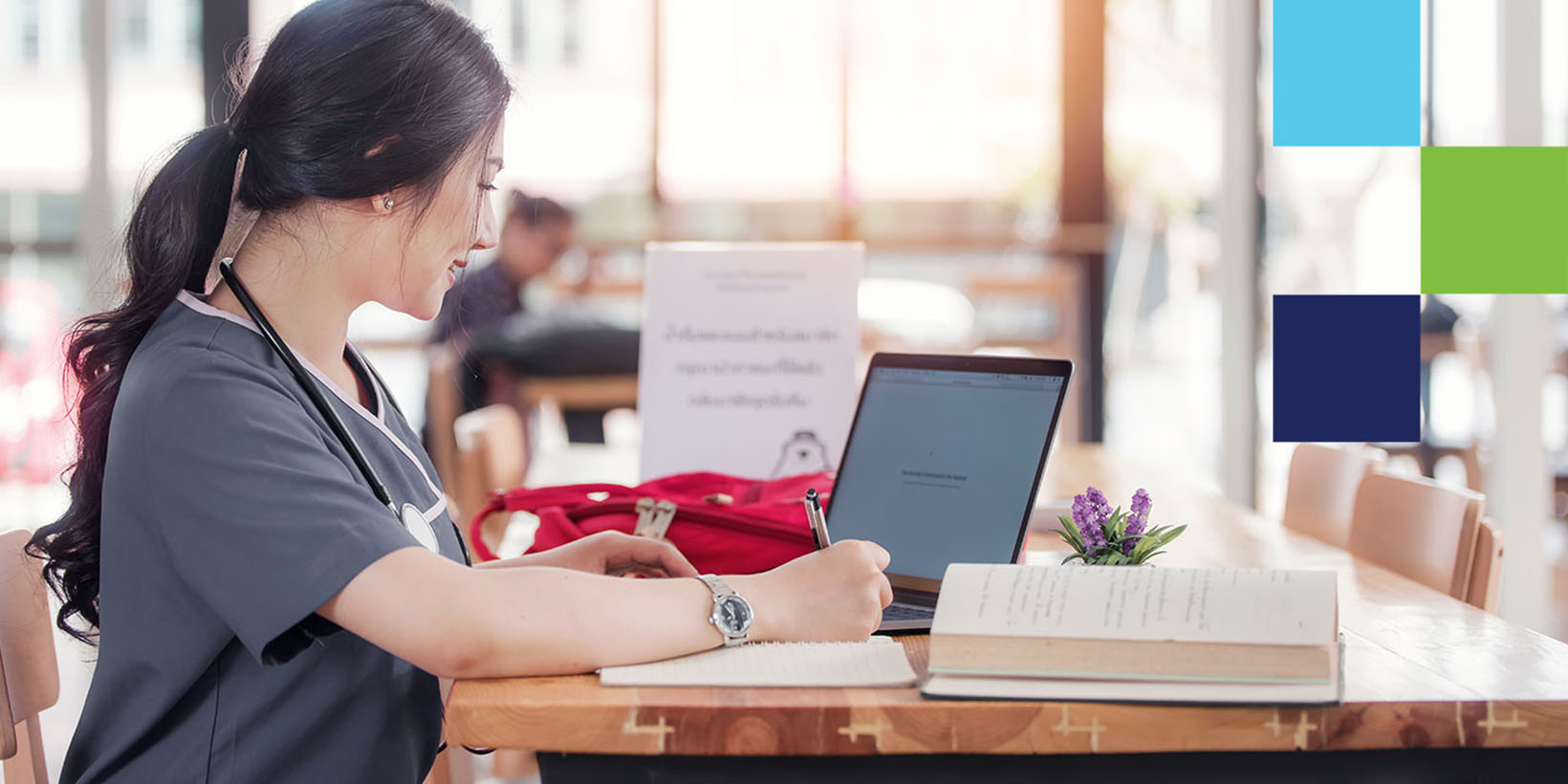 Woman Studying