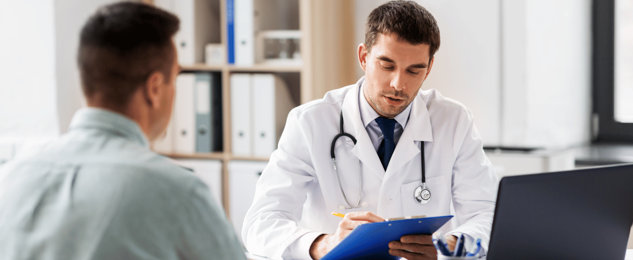 doctor and male patient