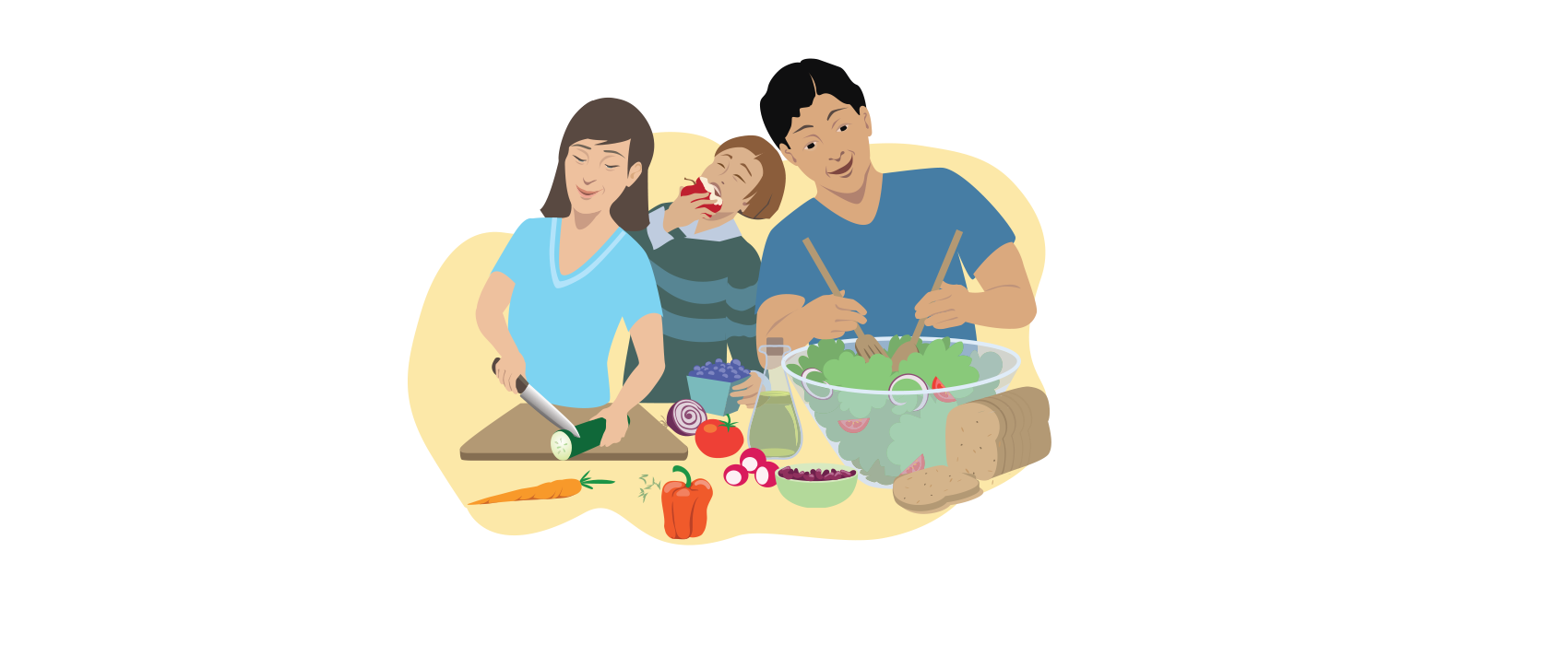 family eating