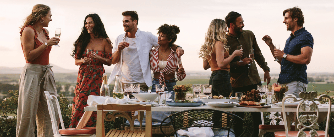 friends dinner party
