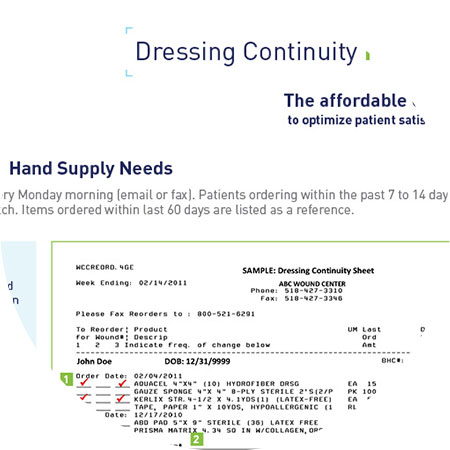 Dressing Continuity Program