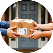home delivery of medical supplies near front door