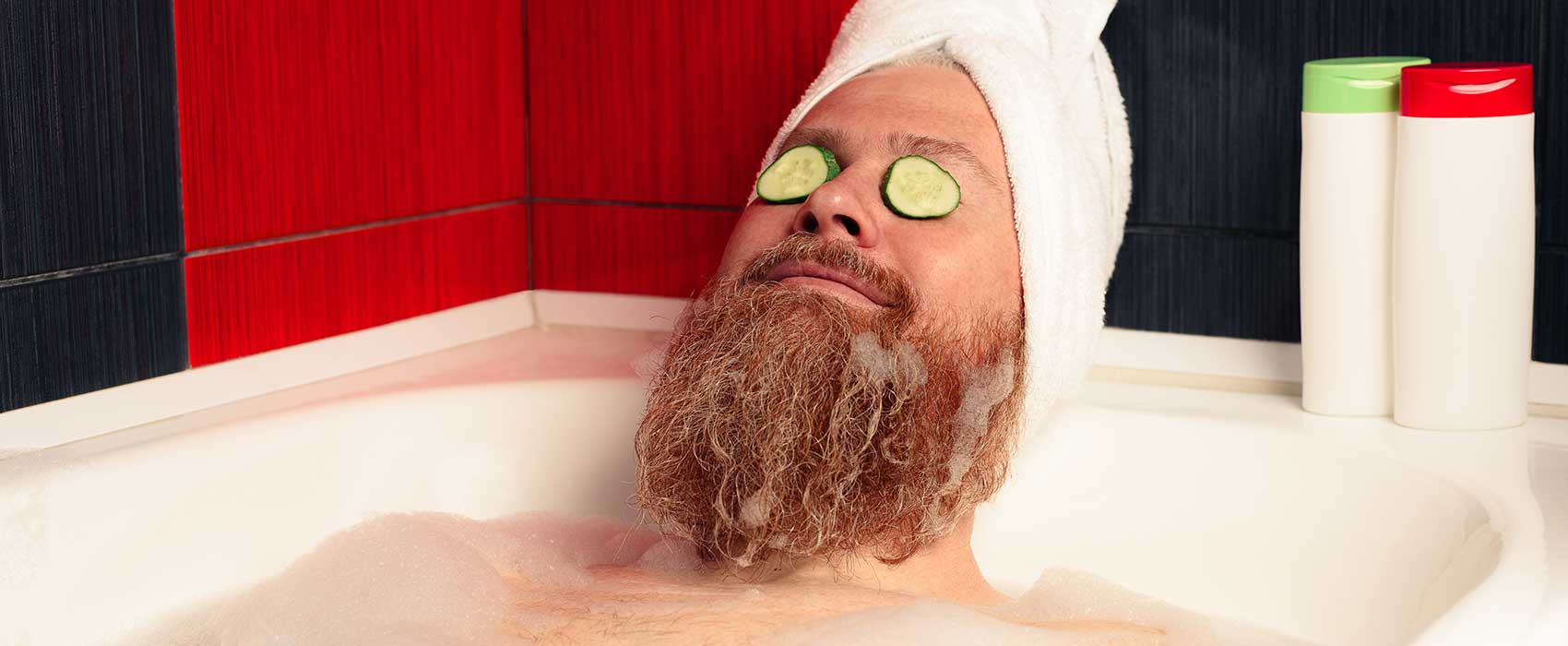 man in tub