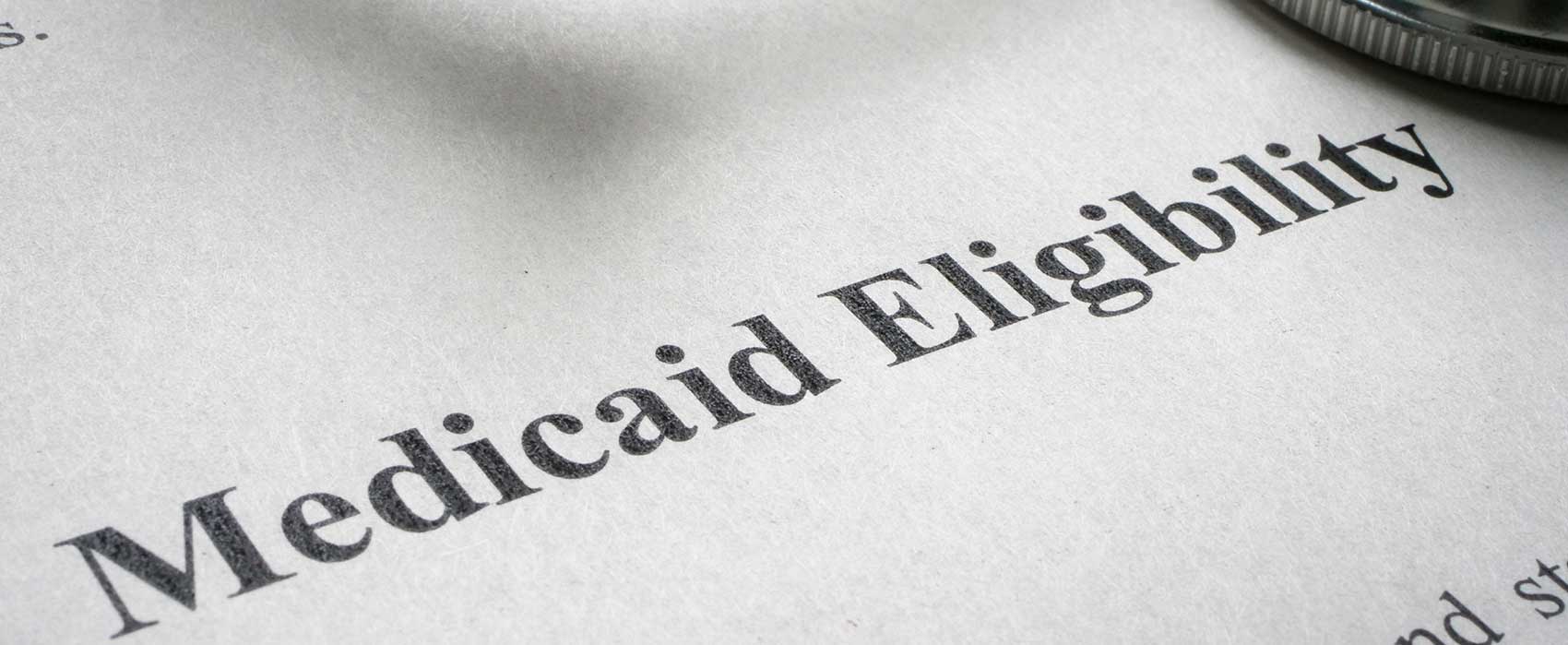 medicaid eligibility printed on paper