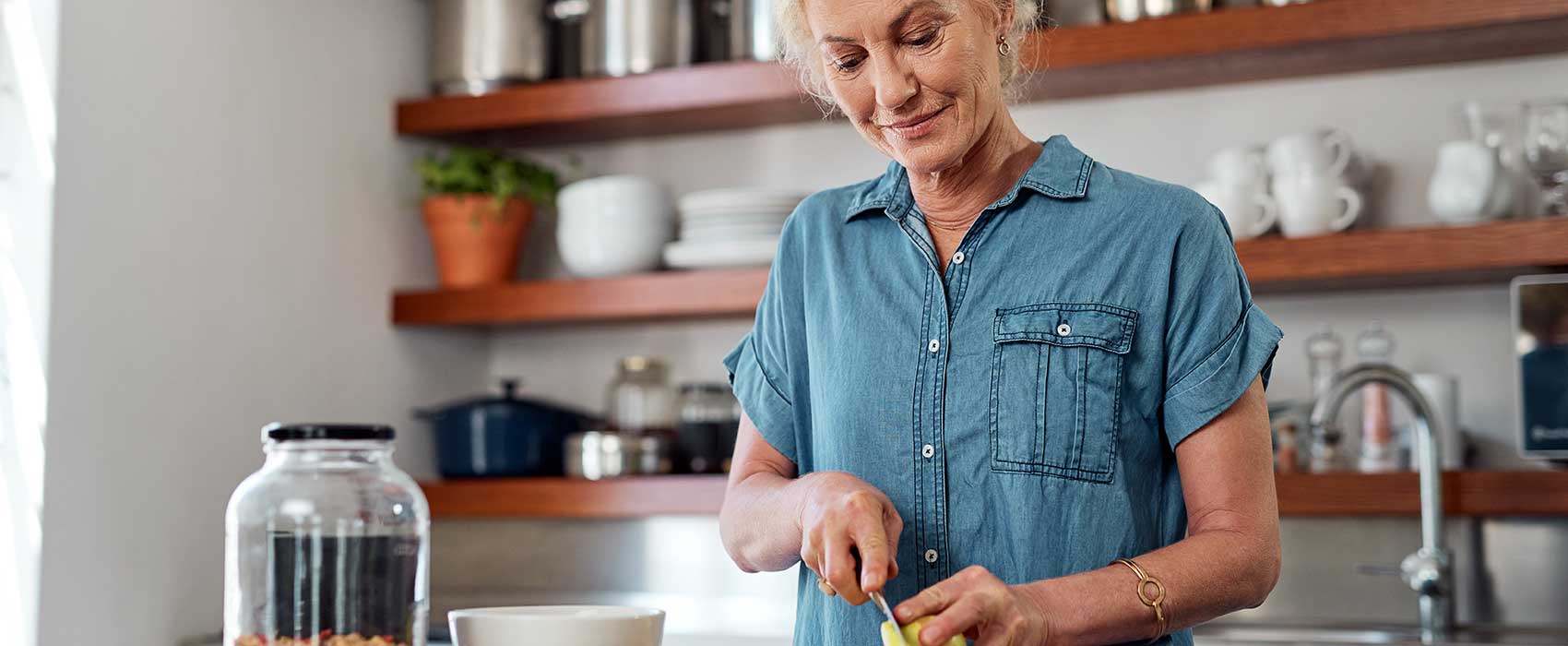 older healthy woman