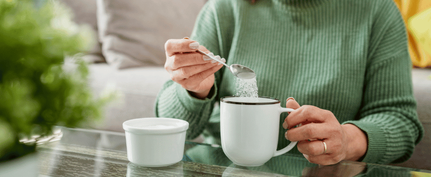 sugar in coffee