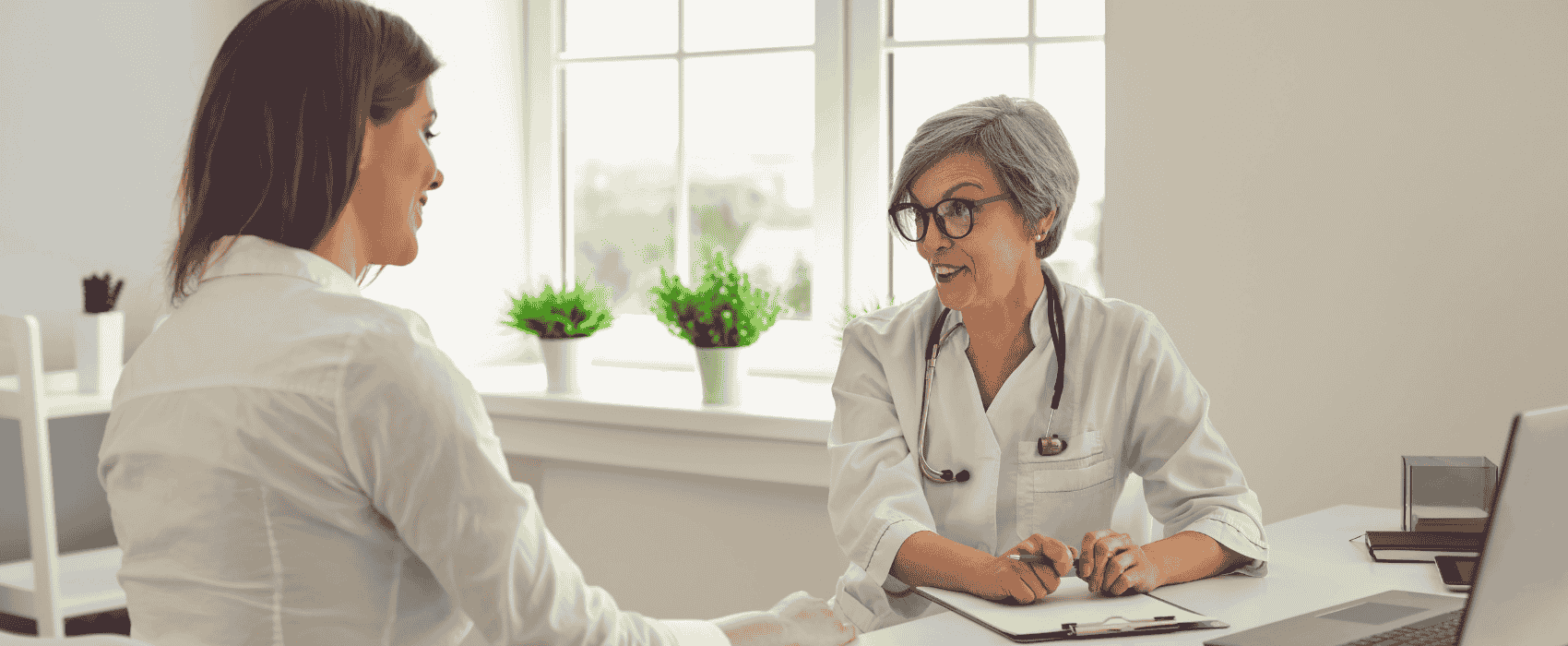 talking to doctor
